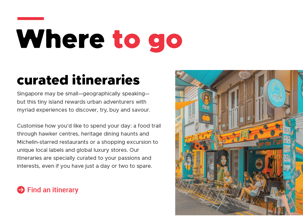 Itineraries for Singapore